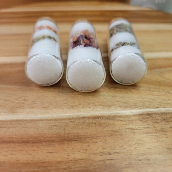 Bath Salt Soak Gift Set Of 3 Lavender Eucalyptus Rose Epsom Salt Himalay… - Picture 6 of 11